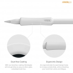 UPPERCASE Apple Pencil 2 NimbleGrip Silikon Klf (2 Adet)-White