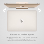 UPPERCASE MacBook Pro Alminyum Stand (13-15 in)-Space Gray-Black