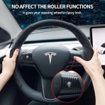 Uxcer Tesla Model 3/Y Direksiyon Koruyucu Kapak-Black