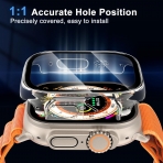 Uyiton Apple Watch Ultra 2.Nesil Bumper Klf-Clear