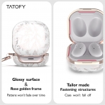 TATOFY Galaxy Buds FE/Buds2 Pro Klf -White Golden 