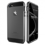 VRS Design iPhone 5/5S/SE Crystal Bumper Serisi Klf (MIL-STD-810G)-Dark Silver