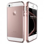 VRS Design iPhone 5/5S/SE Crystal Bumper Serisi Klf (MIL-STD-810G)-Rose Gold