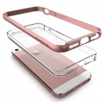 VRS Design iPhone 5/5S/SE Crystal Bumper Serisi Klf (MIL-STD-810G)-Rose Gold