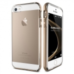 VRS Design iPhone 5/5S/SE Crystal Bumper Serisi Klf (MIL-STD-810G)-Champagne Gold