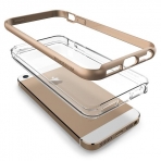 VRS Design iPhone 5/5S/SE Crystal Bumper Serisi Klf (MIL-STD-810G)-Champagne Gold