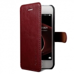 VRS Design iPhone 5 / 5S / SE Wallet Dandy Layered Serisi Klf-Wine Red