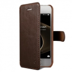 VRS Design iPhone 5 / 5S / SE Wallet Dandy Layered Serisi Klf-Coffee Brown