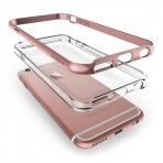 VRS Design iPhone 6 Plus / 6S Plus Crystal Bumper Serisi Klf (MIL-STD-810G)-Rose Gold