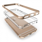 VRS Design iPhone 6 Plus / 6S Plus Crystal Bumper Serisi Klf (MIL-STD-810G)-Champagne Gold