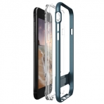 VRS Design iPhone 7 Crystal Bumper Serisi Klf (MIL-STD-810G)-Steel Blue