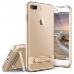 VRS Design iPhone 7 Plus Crystal Bumper Serisi Klf (MIL-STD-810G)-Shine Gold