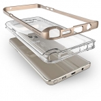 VRS Design Samsung Galaxy Note 5 Crystal Bumper Klf (MIL-STD-810G)-Shine Gold