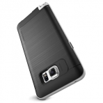 VRS Design Samsung Galaxy Note 5 High Pro Shield Serisi Klf (MIL-STD-810G)-Satin Silver