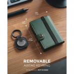 VULKIT Airtag RFID Erkek Czdan (Green)