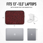 Vandel Laptop Sleeve anta (13.3 in)-Red Floral
