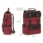 Vasch Laptop Deri Srt antas (15.6 in)-Burgundy