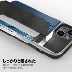 Vena vCommute Apple iPhone 13 Kartlkl Deri Klf (MIL-STD-810G)-Silver