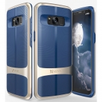 Vena Galaxy S8 vAllure Wave Texture Klf-Gold Navy Blue