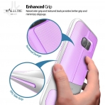 Vena Samsung Galaxy S7 Slim Hybrid Klf-Silver-Lavender