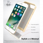 Vena iPhone 8 iSlide Klf-Champagne Gold White