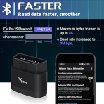 Vgate iCar Pro 2S Bluetooth 5.2 OBD2 Ara� Tan� Cihaz�