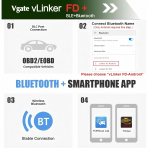 Vgate vLinker FD+ Bluetooth OBD2 Ara� Tan� Cihaz�
