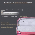 Voova MacBook Air/Pro Laptop Sleeve anta (13-13.3 in)-Pink