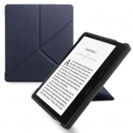 WALNEW Kindle Oasis Deri Stand Klf (7 in)-Navy Blue