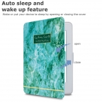 WALNEW Kindle Paperwhite Desenli Klf (6 in)-Cyan Marble