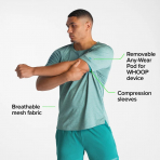 WHOOP 5.0 ve MG Uyumlu Akll Antrenman Tirt(Teal)-XL