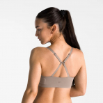 WHOOP 5.0 ve MG Uyumlu Akll T-Shirt Bralet(Taupe)-XS