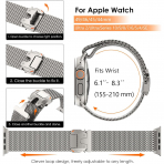 WINGLE Apple Watch Ultra 3.Nesil Uyumlu Kay-Natural