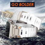 WINGLE Apple Watch Ultra 3/2/1.Nesil Silikon Kay-Titanium