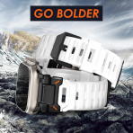 WINGLE Apple Watch Ultra 3/2/1.Nesil Silikon Kay-Black