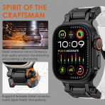 WINGLE Apple Watch Ultra 3/2/1.Nesil Silikon Kay-Black