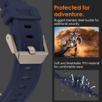 WINGLE Naylon Galaxy Watch Ultra Kay�� (47mm)-Titanium/Blue