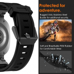 WINGLE Naylon Galaxy Watch Ultra 2 Kay�� (47mm)-Black/Black