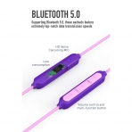 WRZ S8 Bluetooth Kablosuz Kulak i Kulaklk-Purple Pink