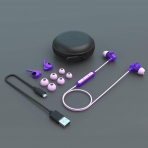 WRZ S8 Bluetooth Kablosuz Kulak i Kulaklk-Purple Pink