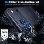 WSKEN iPhone 17 Pro/17 Pro Max Kamera Koruyucu-Blue Titanium