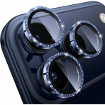 WSKEN iPhone 17 Pro/17 Pro Max Kamera Koruyucu-Glitter Blue