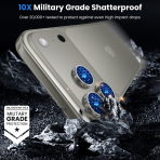 WSKEN iPhone 17 Pro/17 Pro Max Kamera Koruyucu-Grey Titanium
