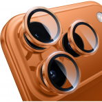 WSKEN iPhone 17 Pro/17 Pro Max Kamera Koruyucu-Orange Titanium