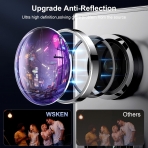 WSKEN Galaxy S24 Ultra Kamera Koruyucu-Glitter Colorful