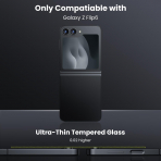 WSKEN Galaxy Z Flip 6 Kamera Lens Koruyucu-Black