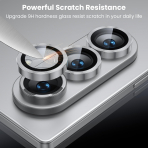 WSKEN Galaxy Z Fold 7 Kamera Lens Koruyucu -Silver 