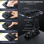 WSKEN Galaxy Z Fold 7 Kamera Lens Koruyucu -Black 