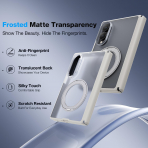 WSKEN Galaxy Z Fold 8 MagSafe Ekran Koruyuculu K�l�f-White