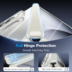 WSKEN iPhone Duo Manyetik Y�z�kl� Standl� K�l�f -Clear White